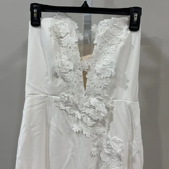 SAU LEE Florence Dress in White - Picture 6 of 16